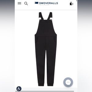 Swoveralls black cotton overalls